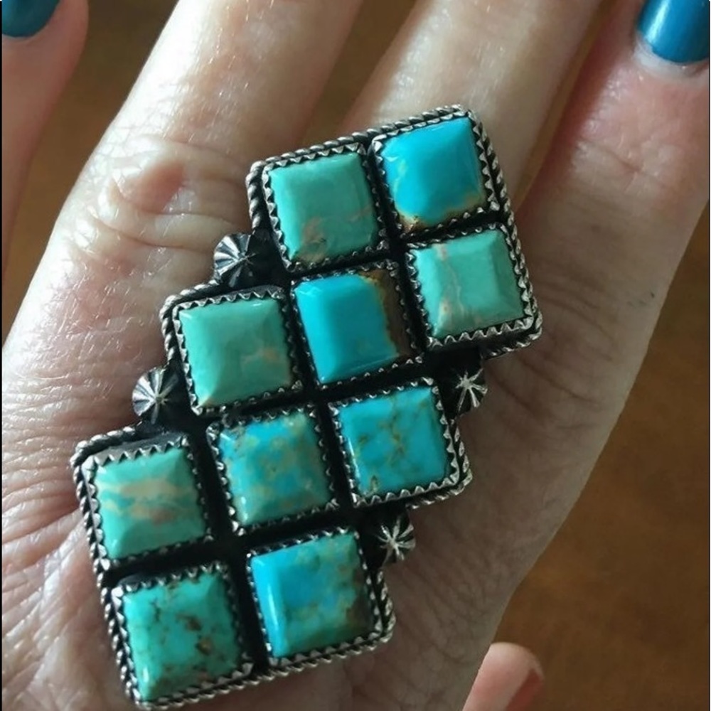 Sold🔥Marcus Chavez Kingman Turquoise Ring 9.25